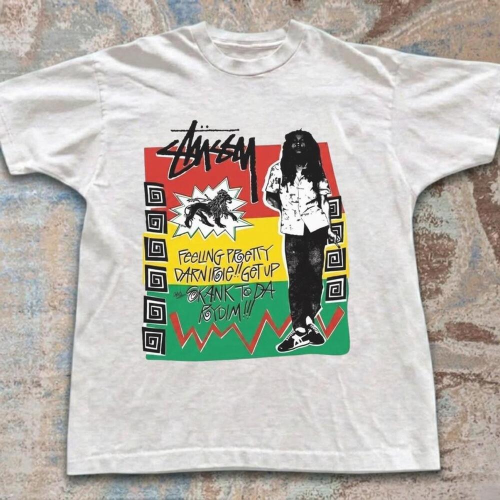 Stussy White Graphic Tee